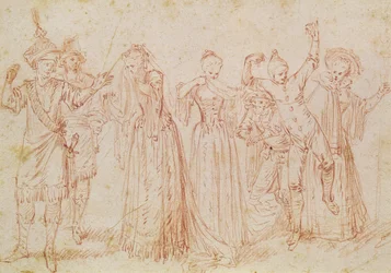 Group of Comic and Tragic Actors